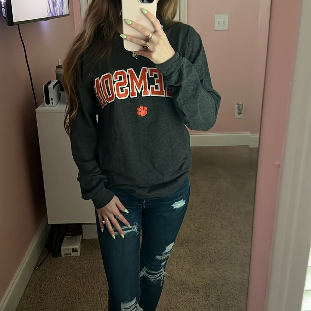 Clemson Gray Long Sleeve